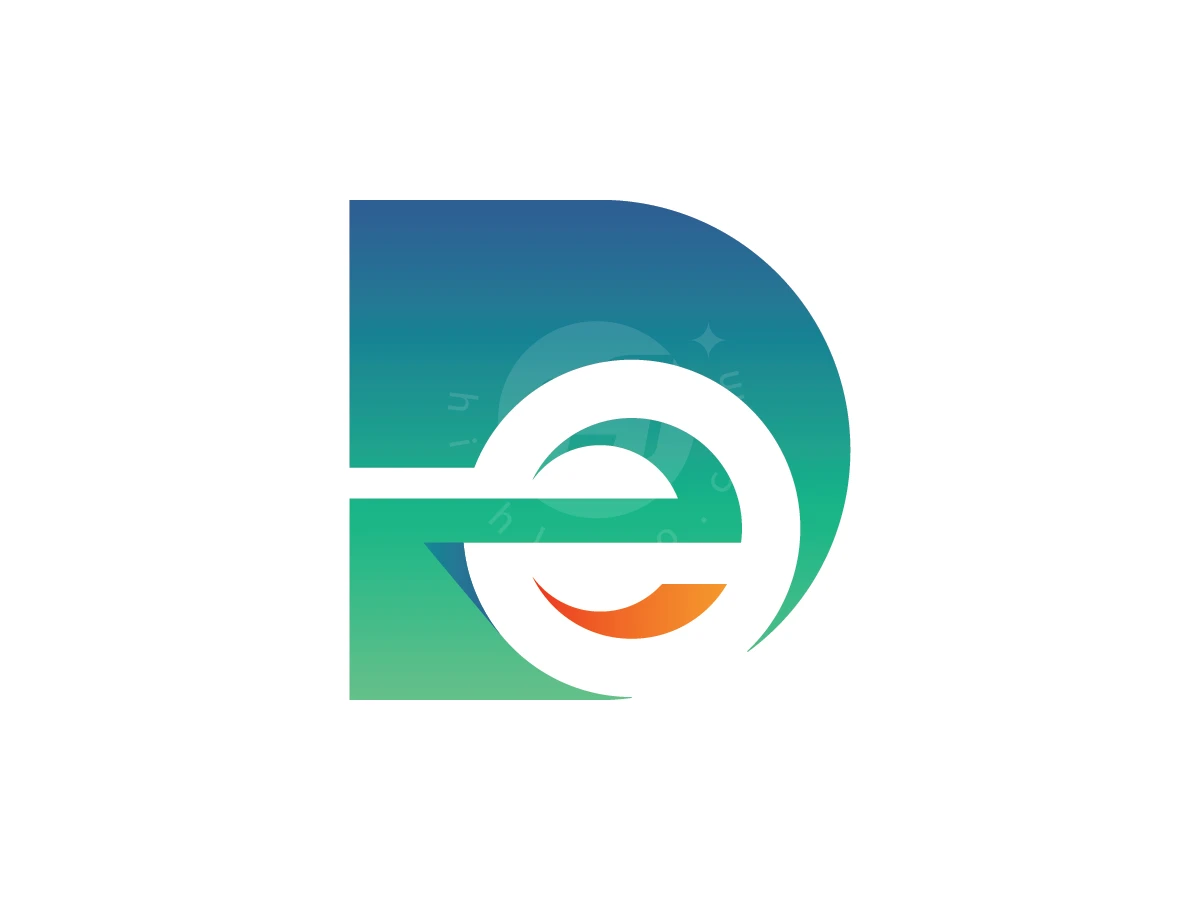 Letter D And E Digital Modern Logo - Logo Logo design by ions for sale on Highlogo
