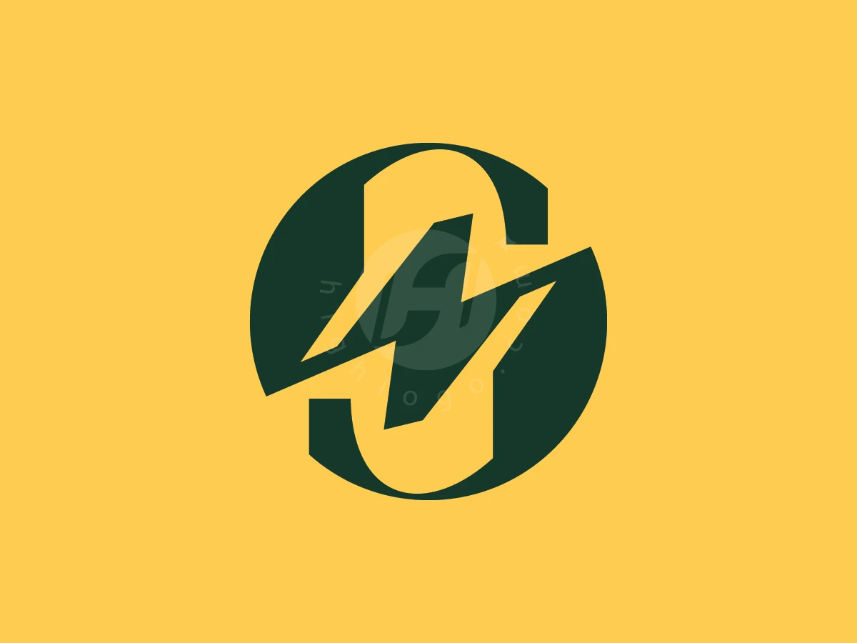 Letter S And Bolt Lightning Minimalist Logo - Logo Logo design by ions for sale on Highlogo