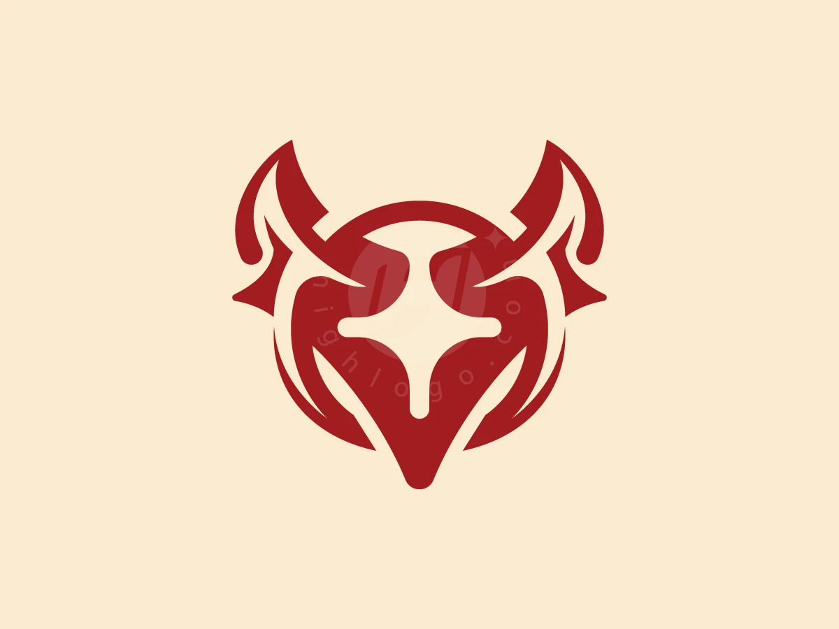 Fox Mystic And Starlight Negative Space Logo - Animal Logo design by ions for sale on Highlogo