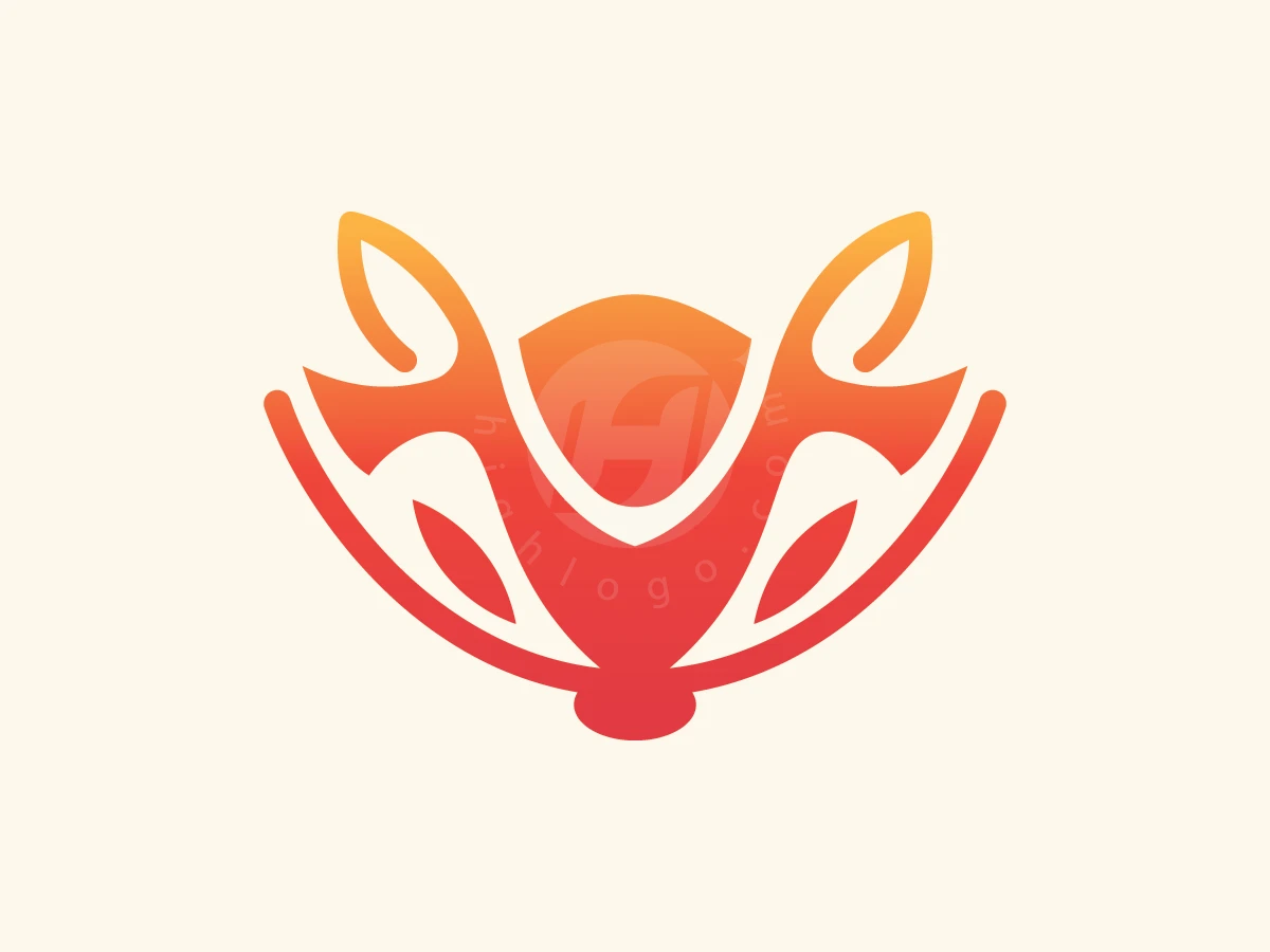 Modern Abstract Fox Monogram Logo - Animal Logo design by ions for sale on Highlogo