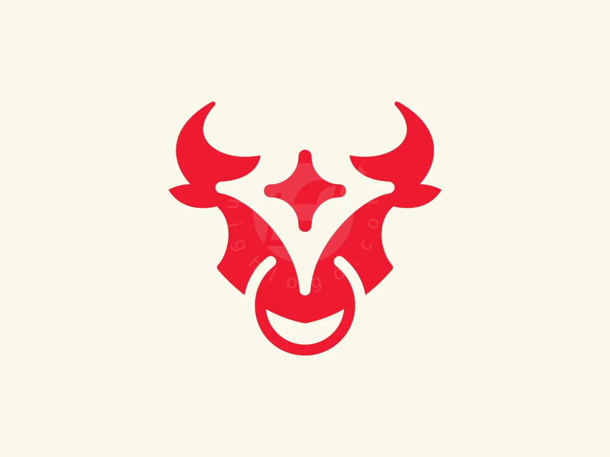 Bull Star Modern Monogram Logo - Animal Logo design by ions for sale on Highlogo