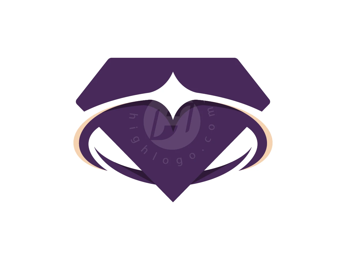 Ring Diamond Negative Space Logo - Fashion Logo design by ions for sale on Highlogo
