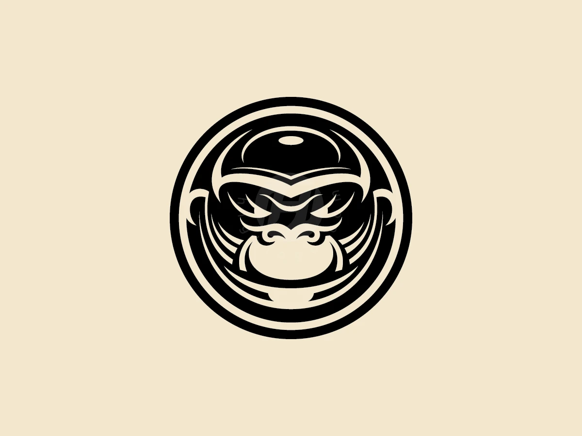 Black Monkey Sport Logo - Animal Logo design by ions for sale on Highlogo