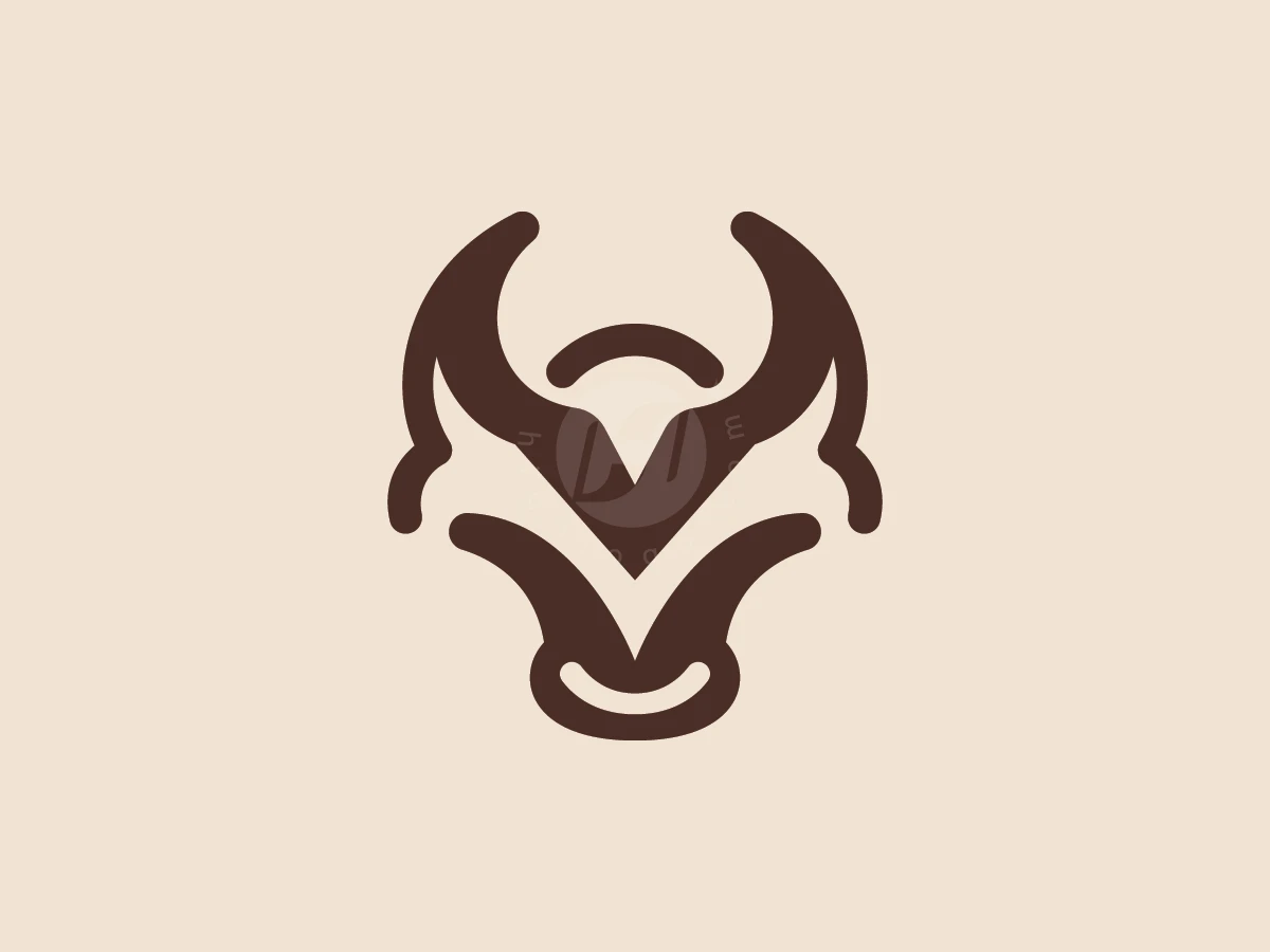 Letter V Bull Superior Strategi Logo - Animal Logo design by ions for sale on Highlogo