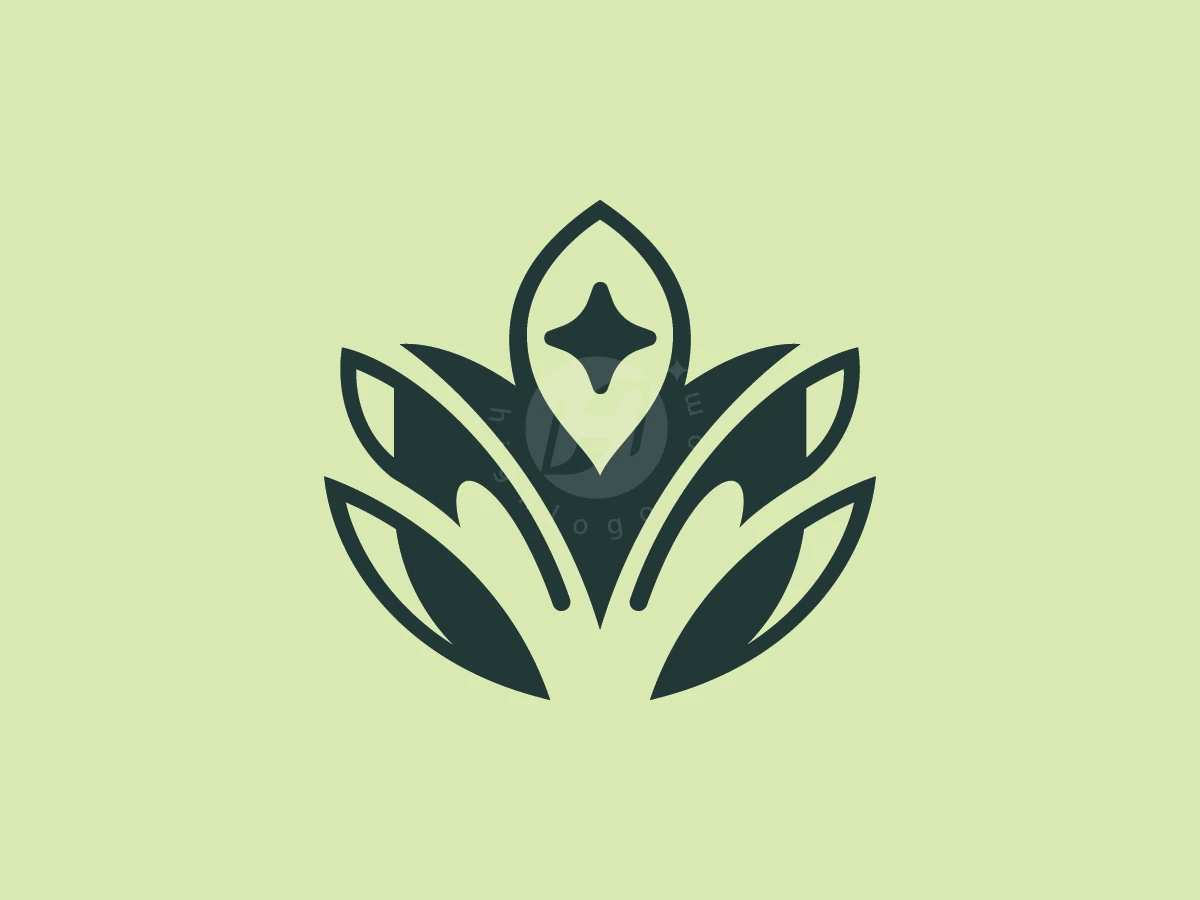 Letter M Leaf Star Logo - Beauty Logo design by ions for sale on Highlogo