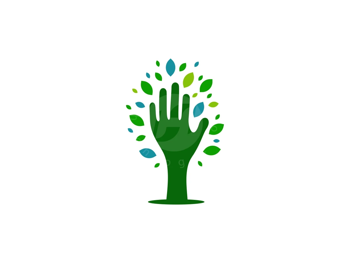 Nature Leaves Tree Hand Combined Logo - Health Logo design by Arsshudsgn for sale on Highlogo