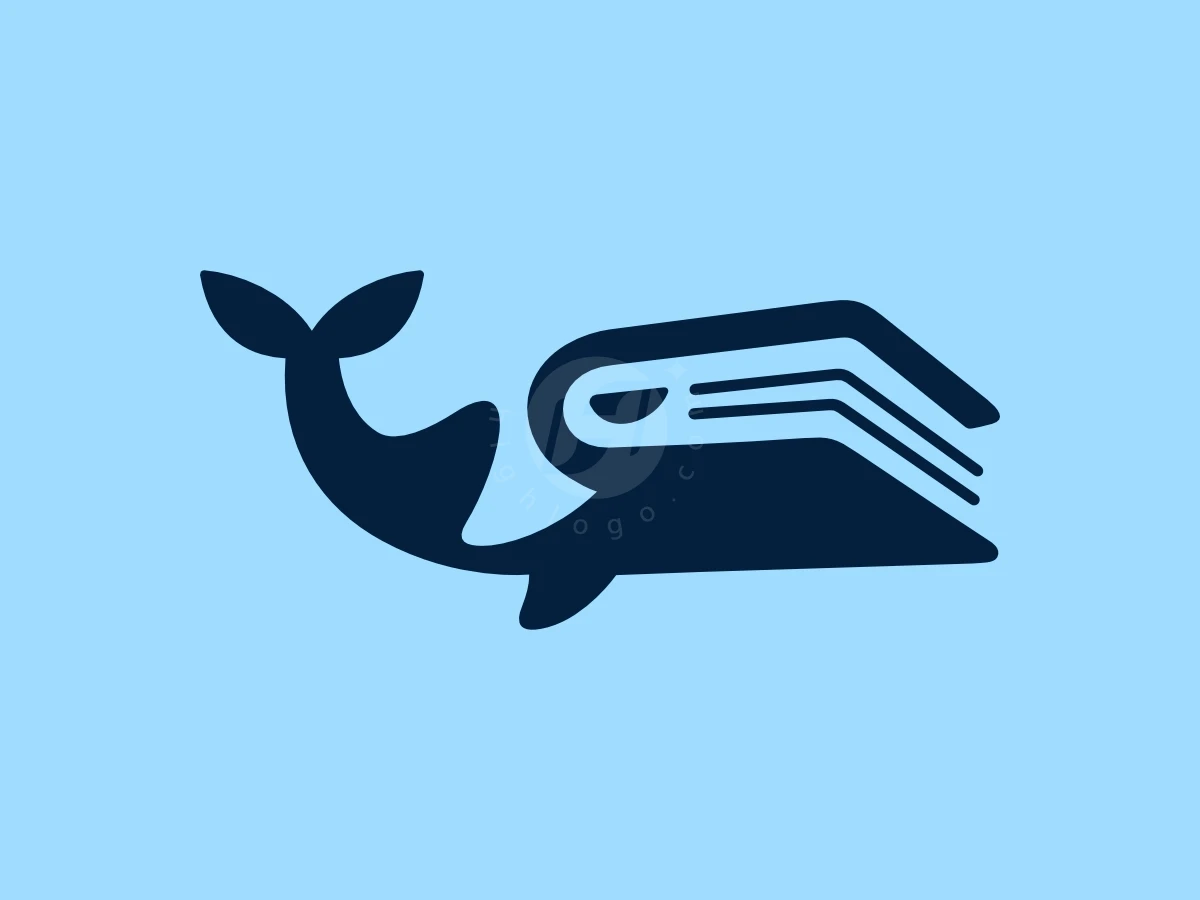 Whale Book Ocean Encyclopedia Logo - Animal Logo design by Sergey Lobzenko for sale on Highlogo