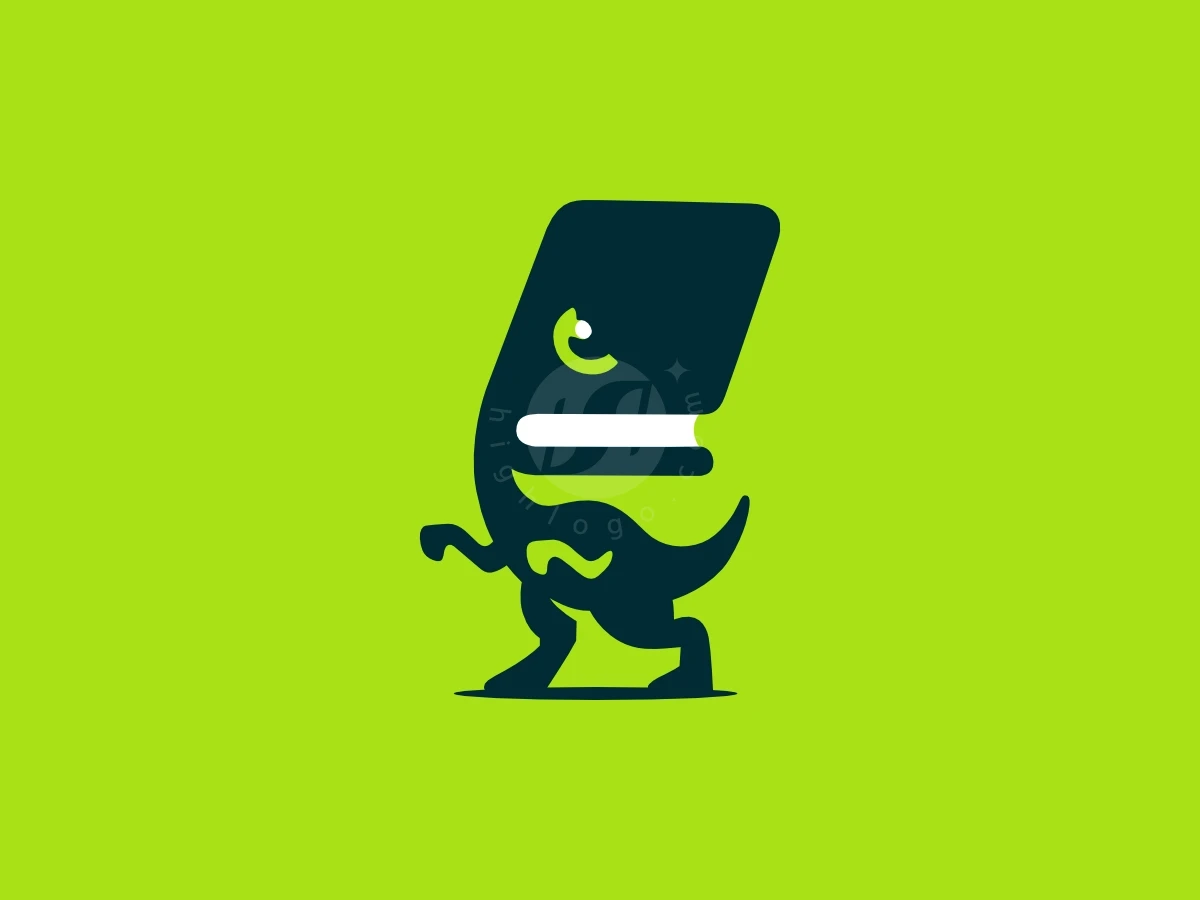 Dino Book Dragon Education Logo - General Logo design by Sergey Lobzenko for sale on Highlogo