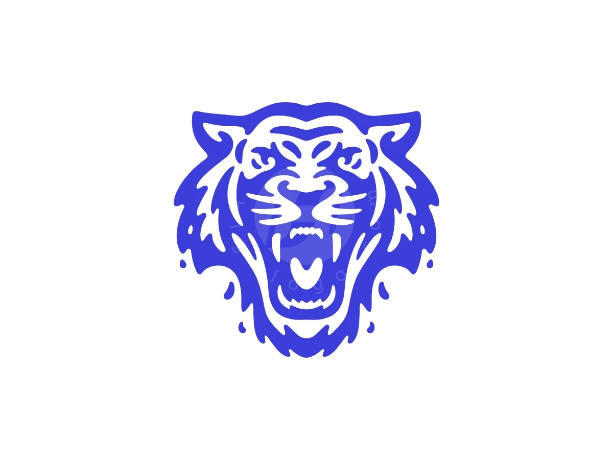 Roaring Water Tiger Logo - Animal Logo design by Sergey Lobzenko for sale on Highlogo
