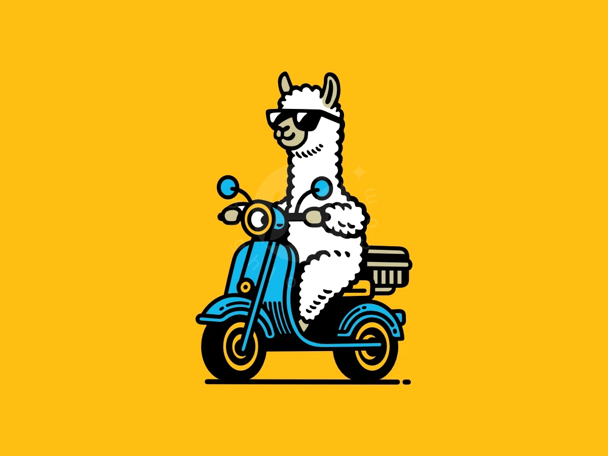 Delivery Lama Driver Logo - Food Logo design by Sergey Lobzenko for sale on Highlogo
