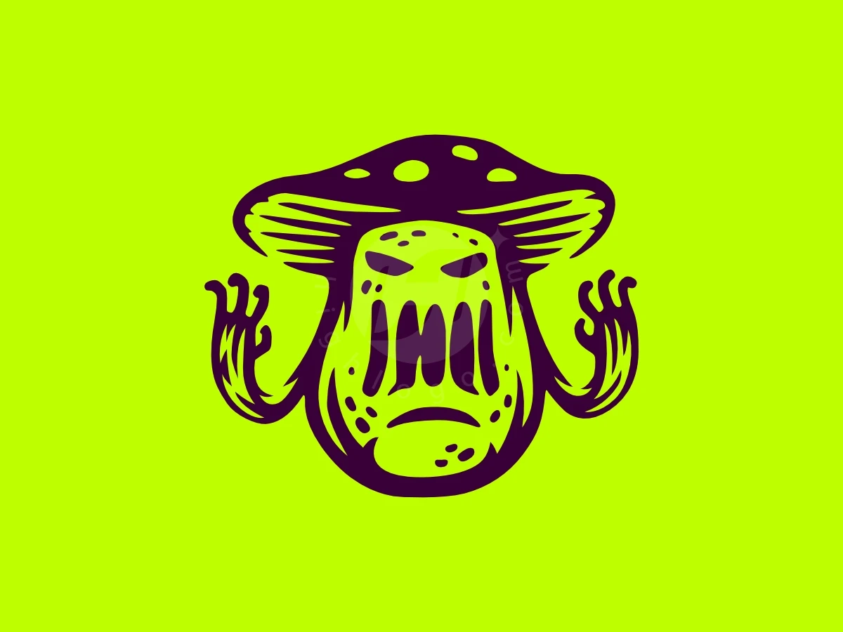Mushroom Monster Cool Logo - General Logo design by Sergey Lobzenko for sale on Highlogo