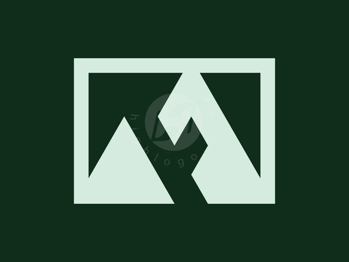 Letter F Frame Mountain Logo - Media Logo design by Avarez Studio for sale on Highlogo