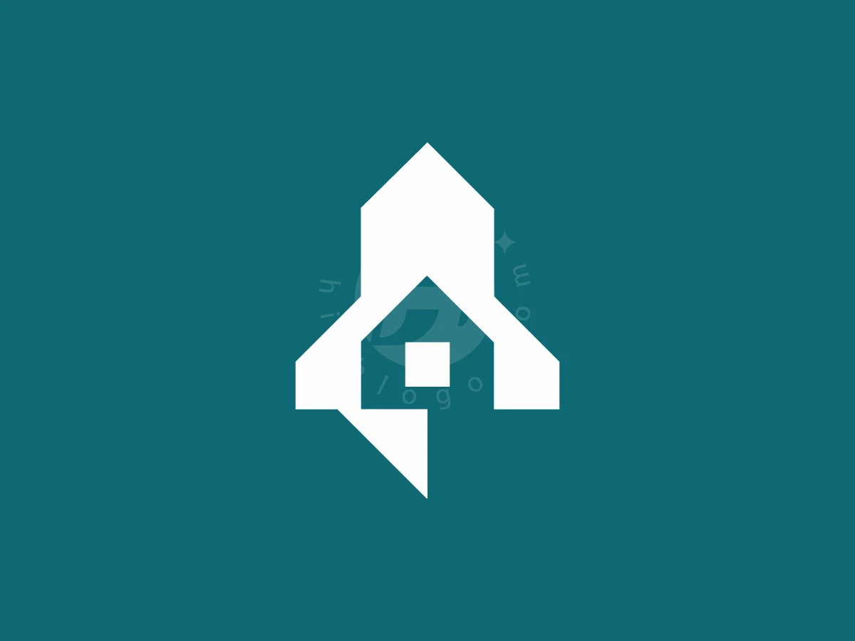 Rocket Home Logo - Technology Logo design by Avarez Studio for sale on Highlogo