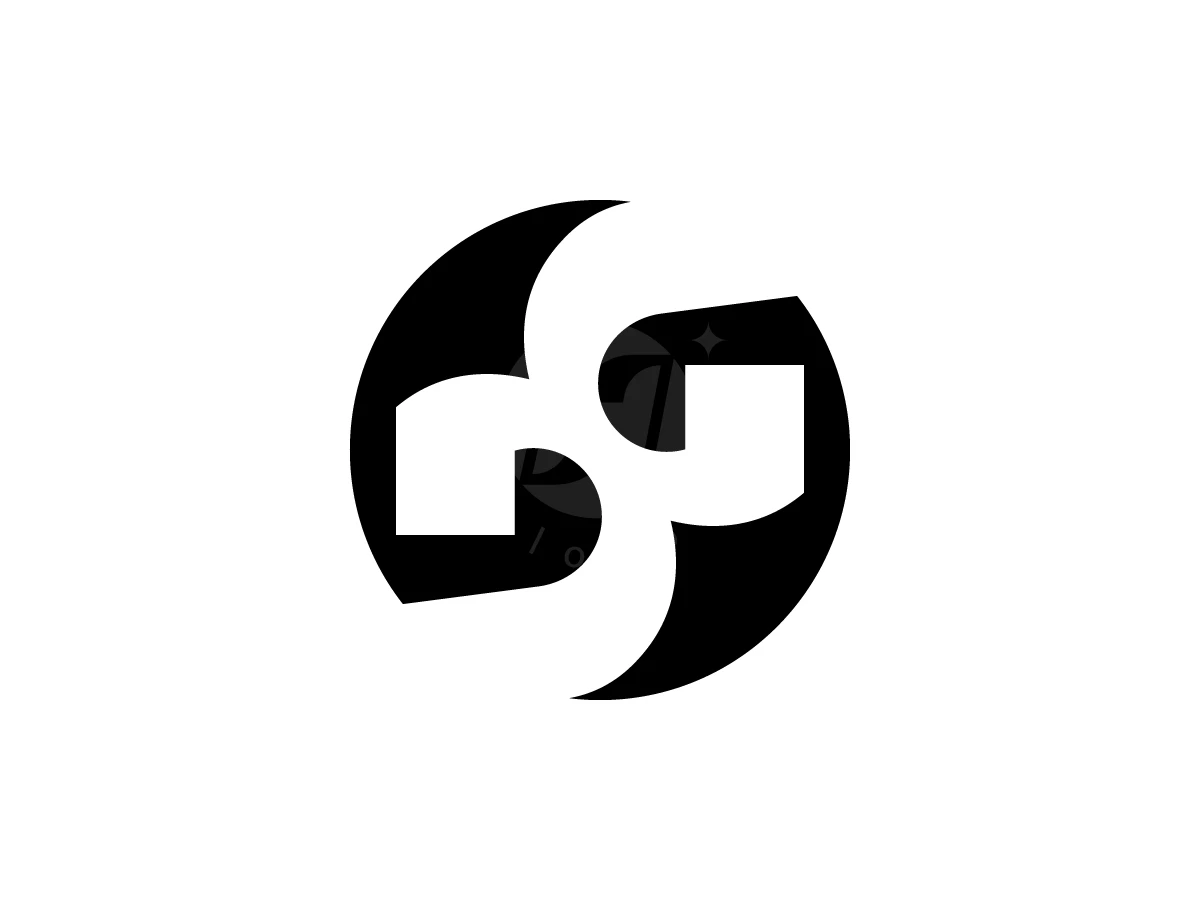 Letter N Yin Yang Logo - preview 1