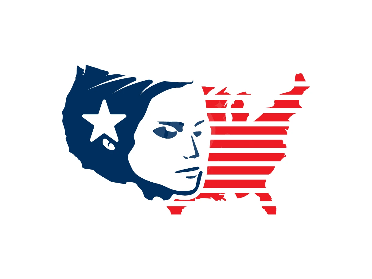 American Women Face Logo - Fashion Logo design by Avarez Studio for sale on Highlogo