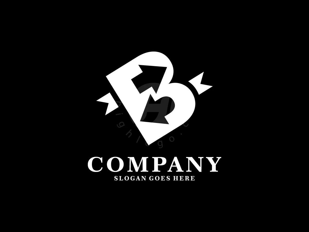 Arrows and a banner form the white B Arrow Trade logo above serif typography on a black background.