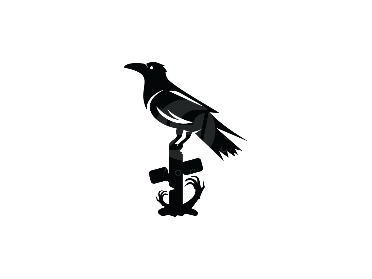 Crow Grave Logo - Animal Logo design by Avarez Studio for sale on Highlogo