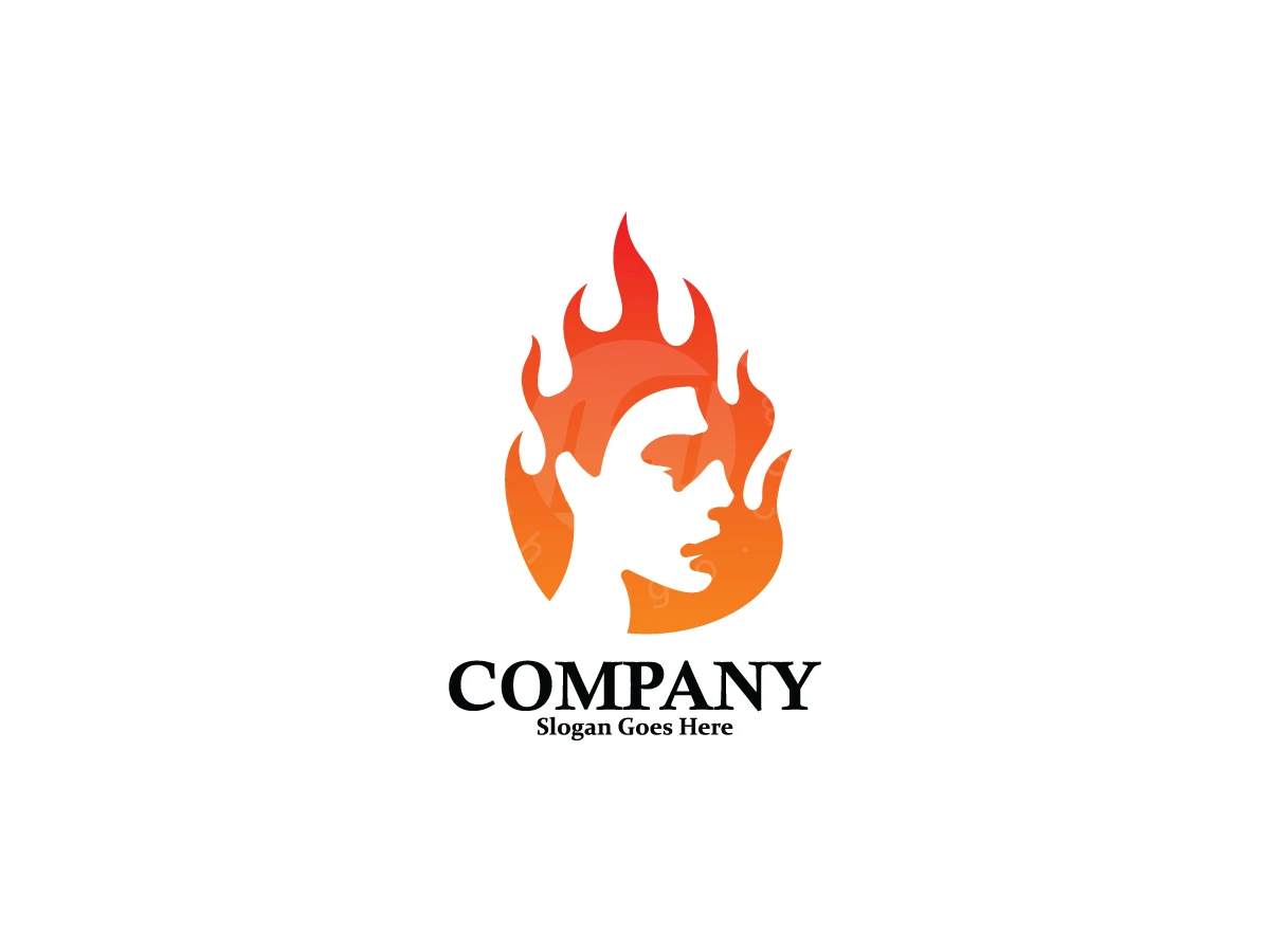 Face Fire Logo - preview 1