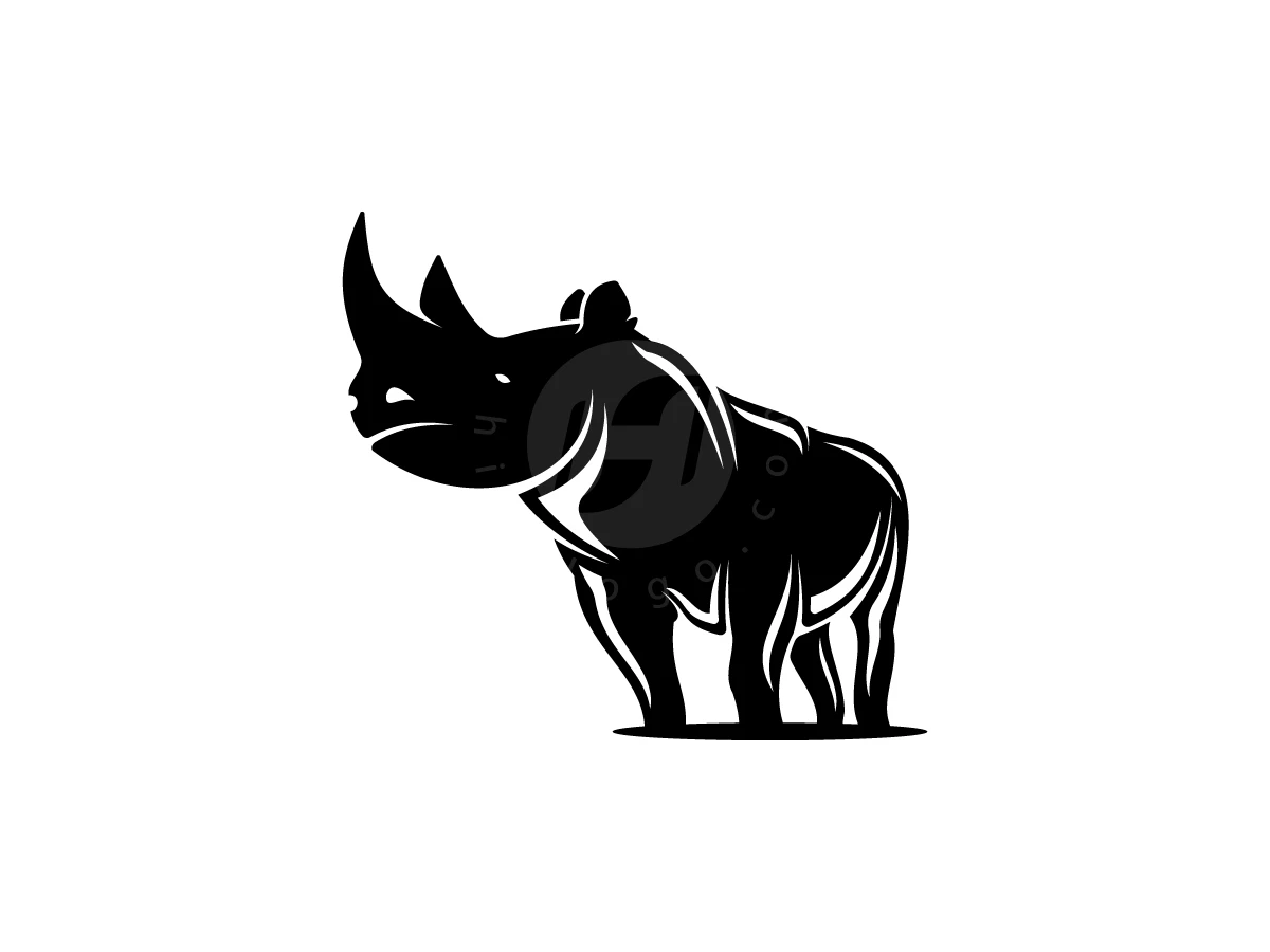 Rhino Black Logo - Animal Logo design by Avarez Studio for sale on Highlogo