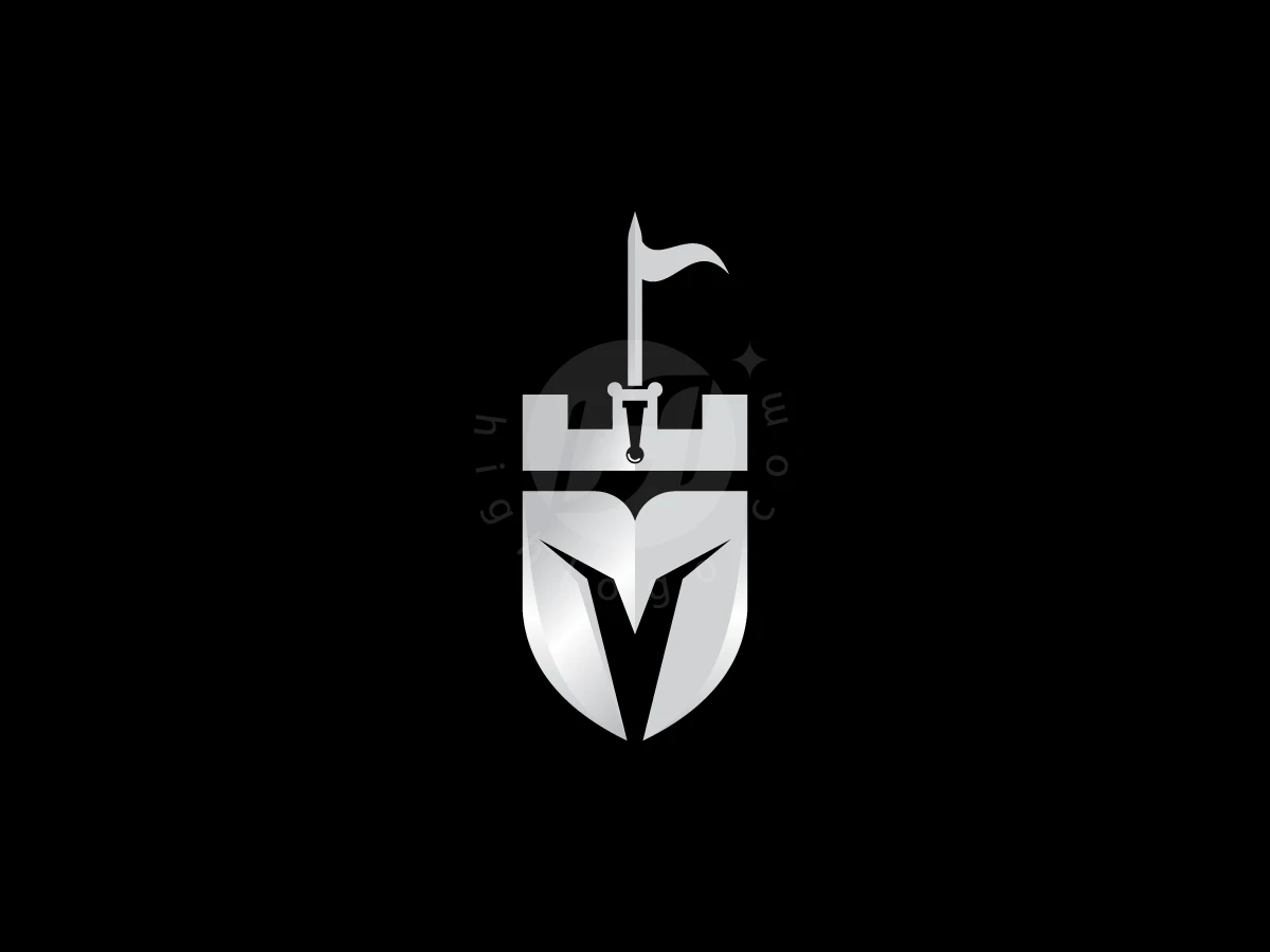 Spartan Sword Castle Logo - Gaming Logo design by Avarez Studio for sale on Highlogo