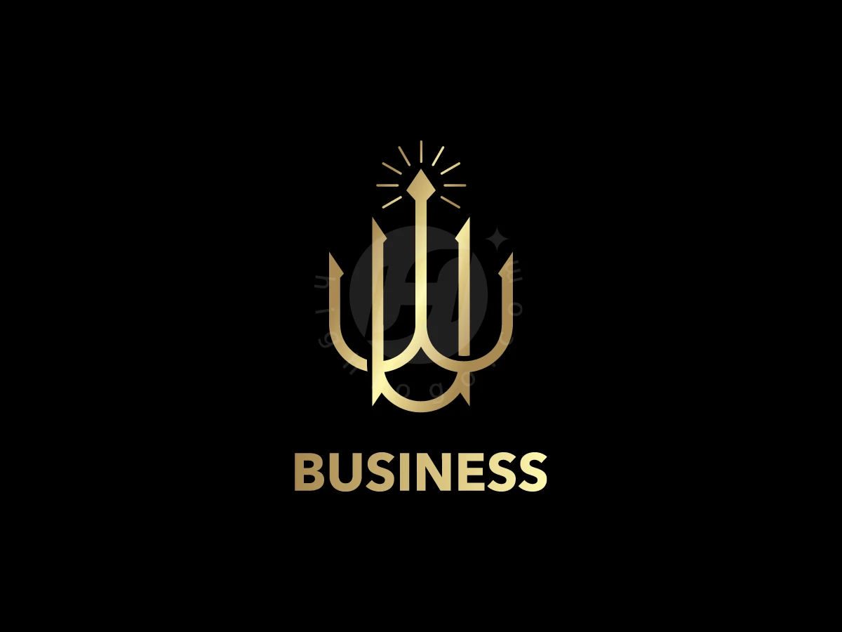 WU Or UW Gold Trident Logo - preview 1