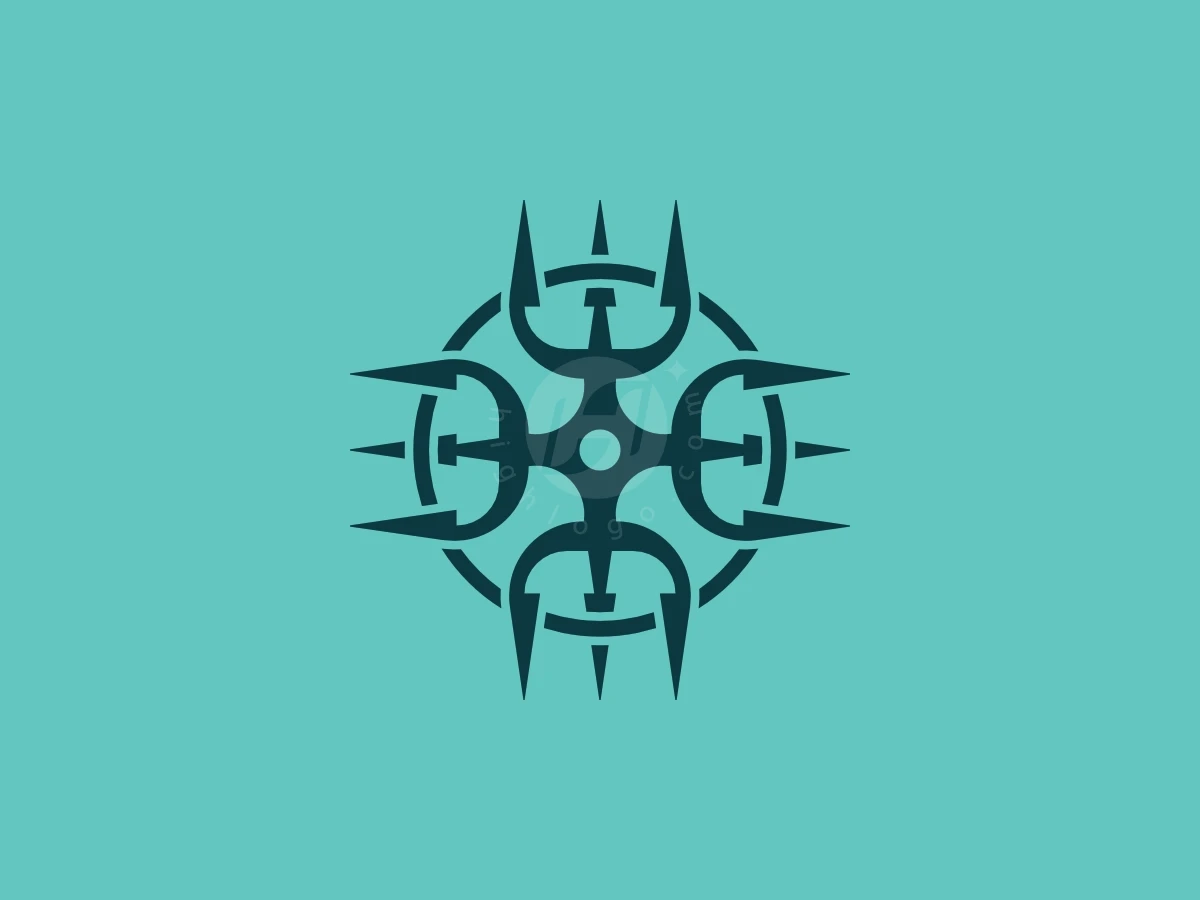 Letter O Trident Logo - Gaming Logo design by Avarez Studio for sale on Highlogo