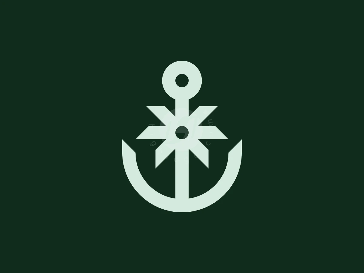 Palm Anchor Logo - Travel Logo design by Avarez Studio for sale on Highlogo