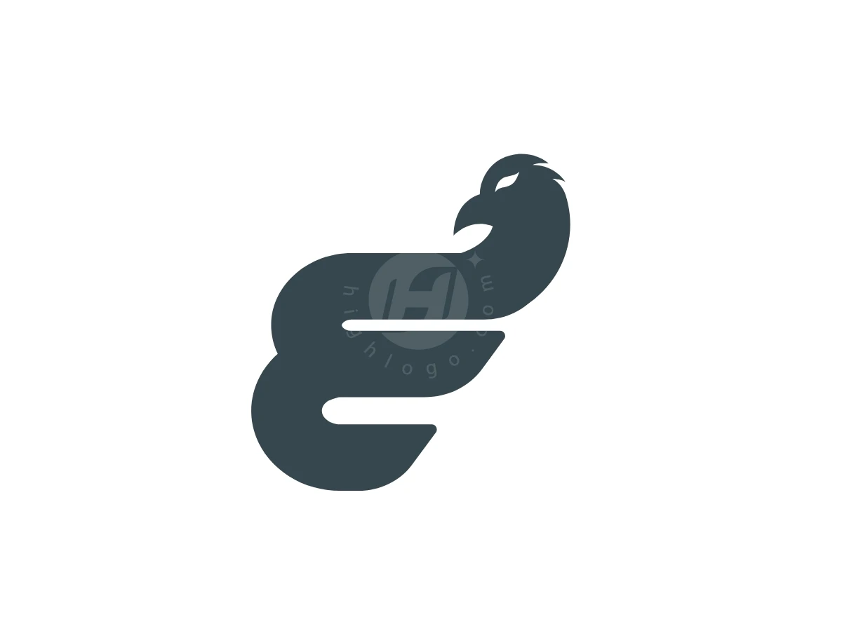 Letter E Eagle Logo - Abstract Logo design by Foreva Studio for sale on Highlogo