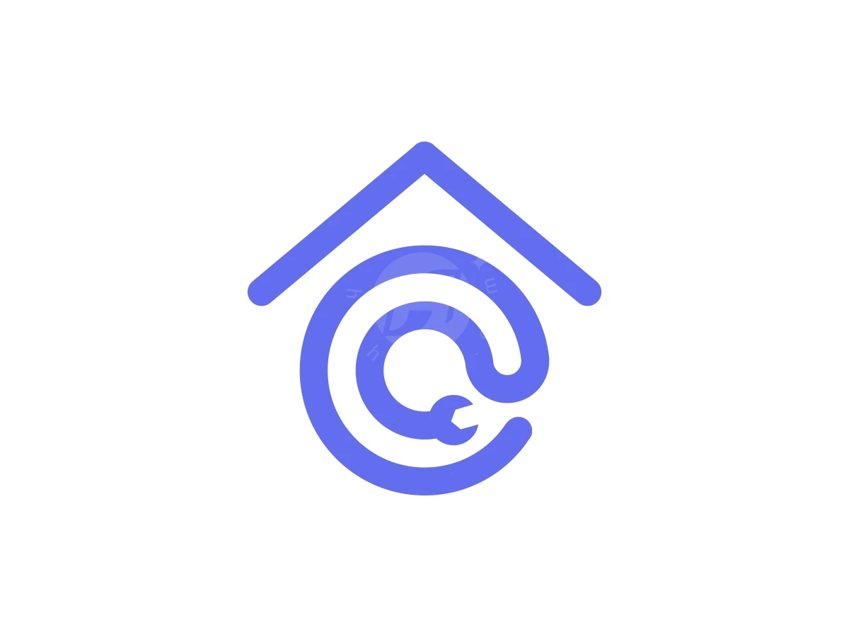 Circle Home Renovation Wrench Logo - Real Estate Logo design by FirstDesign for sale on Highlogo
