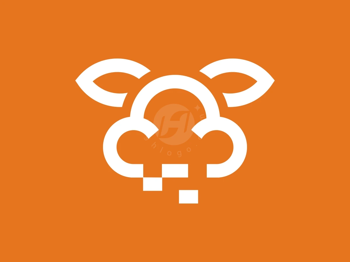 Bunny Or Rabbit Cloud Technology Logo - preview 1