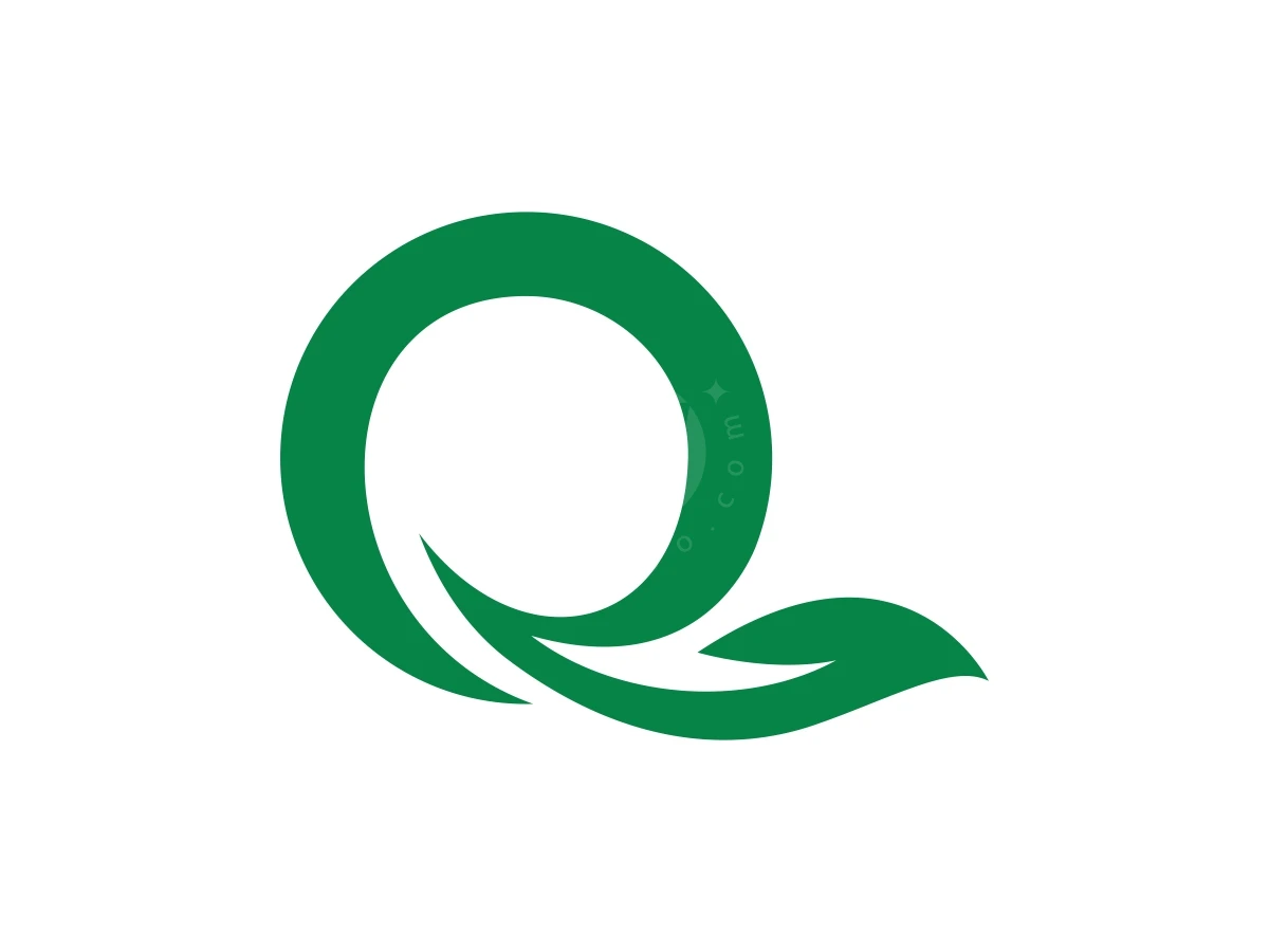 Letter Q Leaf Nature Logo - preview 1