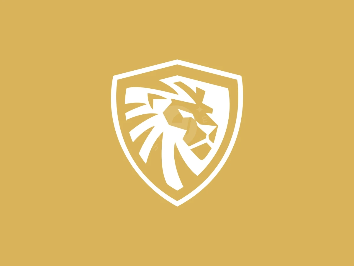 Shield Elegant Lion Head Logo - preview 1