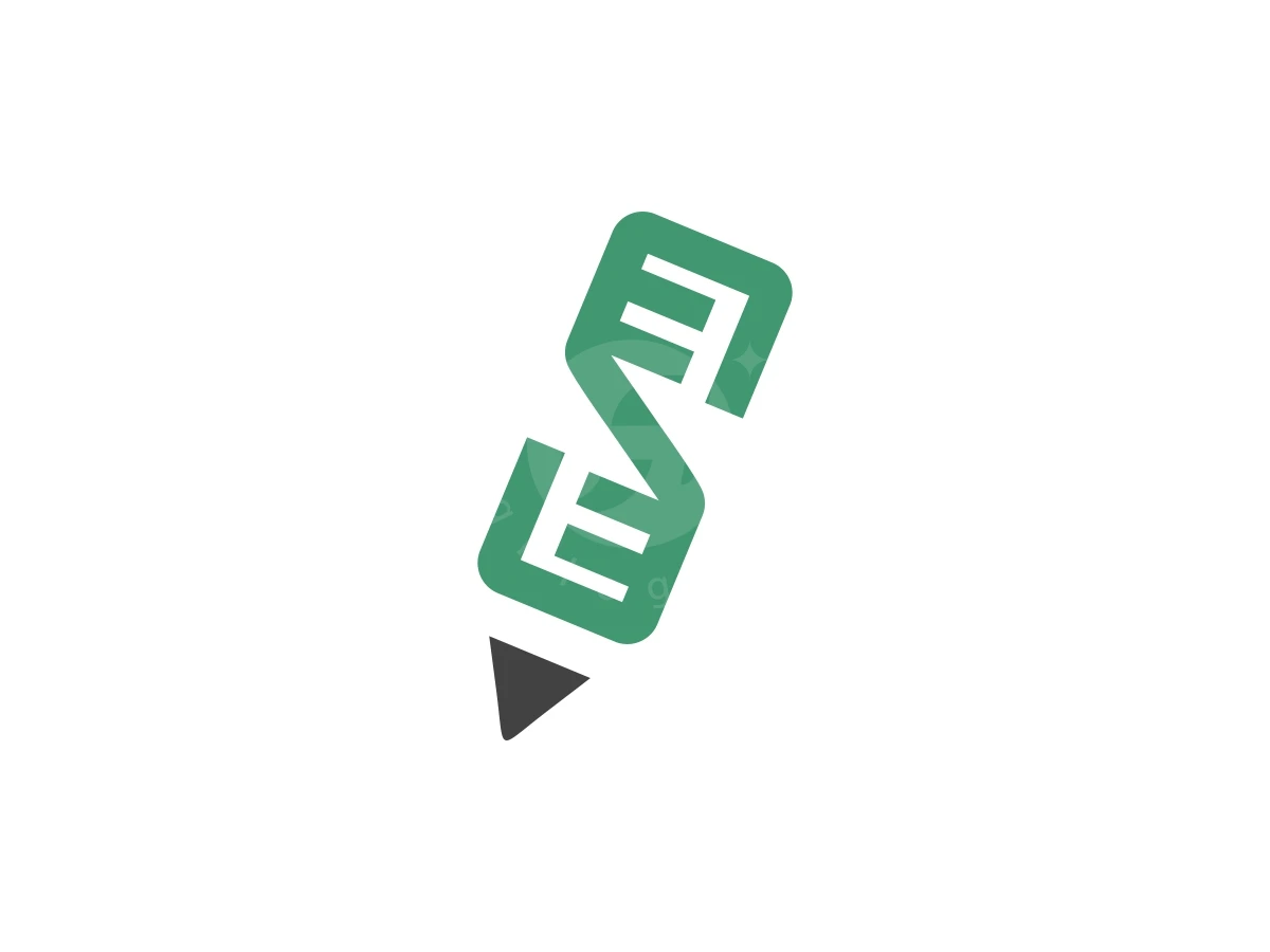 Letter S Genetic Pencil Logo - Logo Logo design by FirstDesign for sale on Highlogo