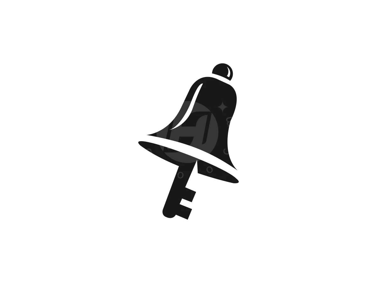 Bell And Key Modern Logo - preview 1