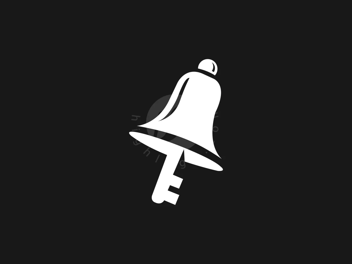 Bell And Key Modern Logo - Real Estate Logo design by FirstDesign for sale on Highlogo