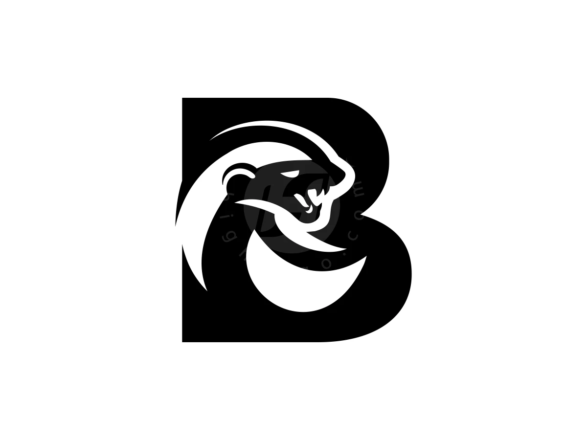 Letter B Honey Badger Logo - Logo Logo design by FirstDesign for sale on Highlogo