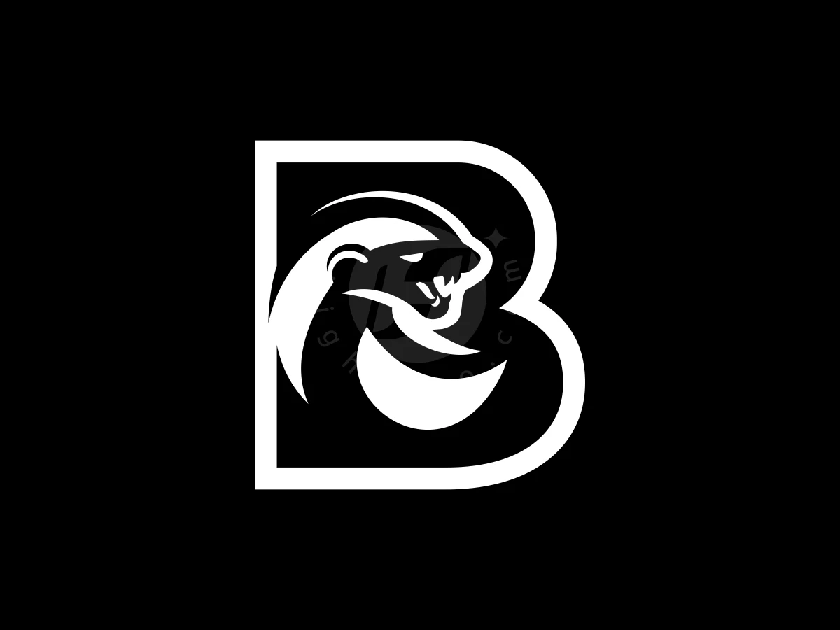 Letter B Honey Badger Logo - preview 1
