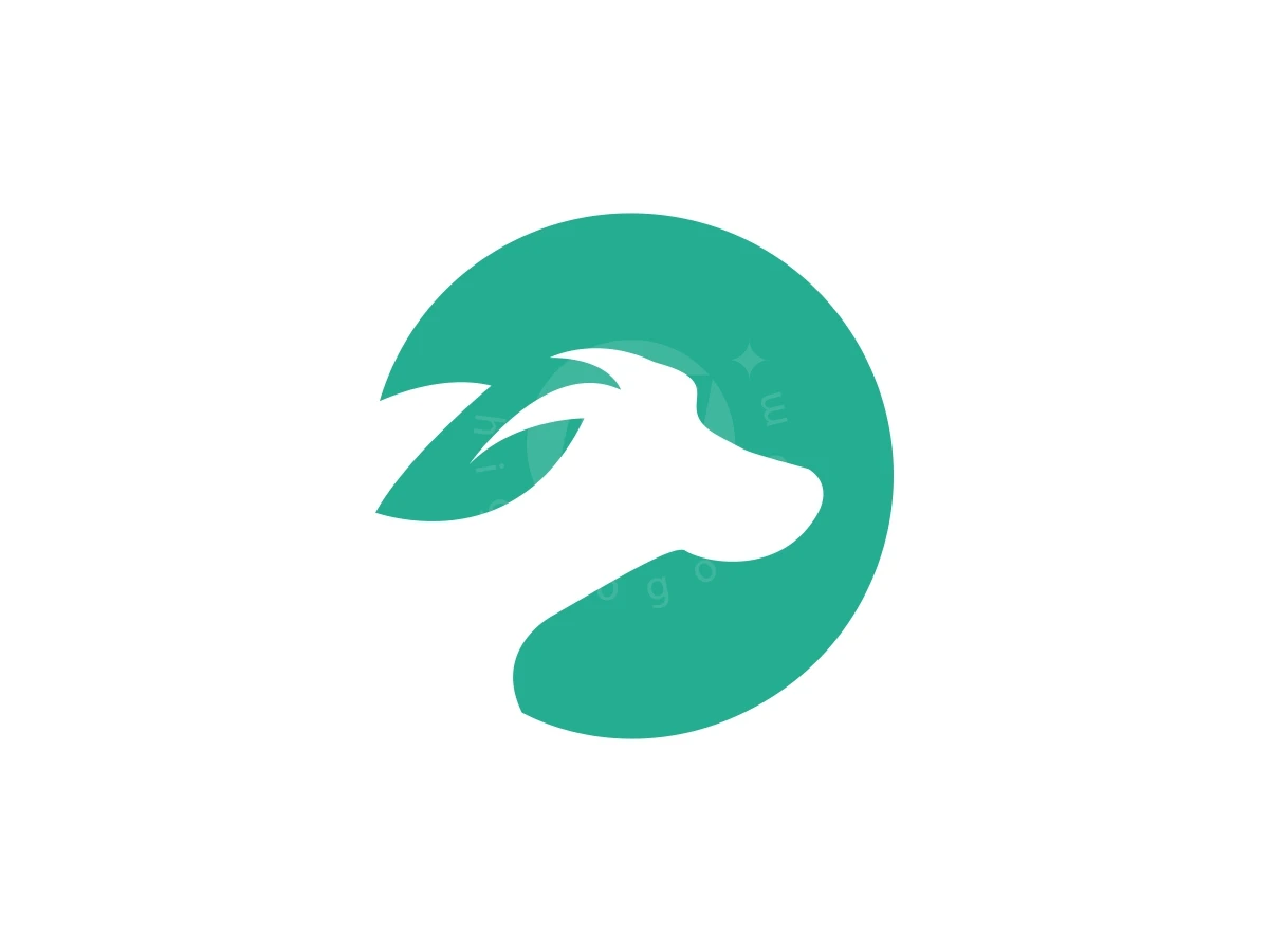 Green Dog Leaf Or Nature Logo - preview 1