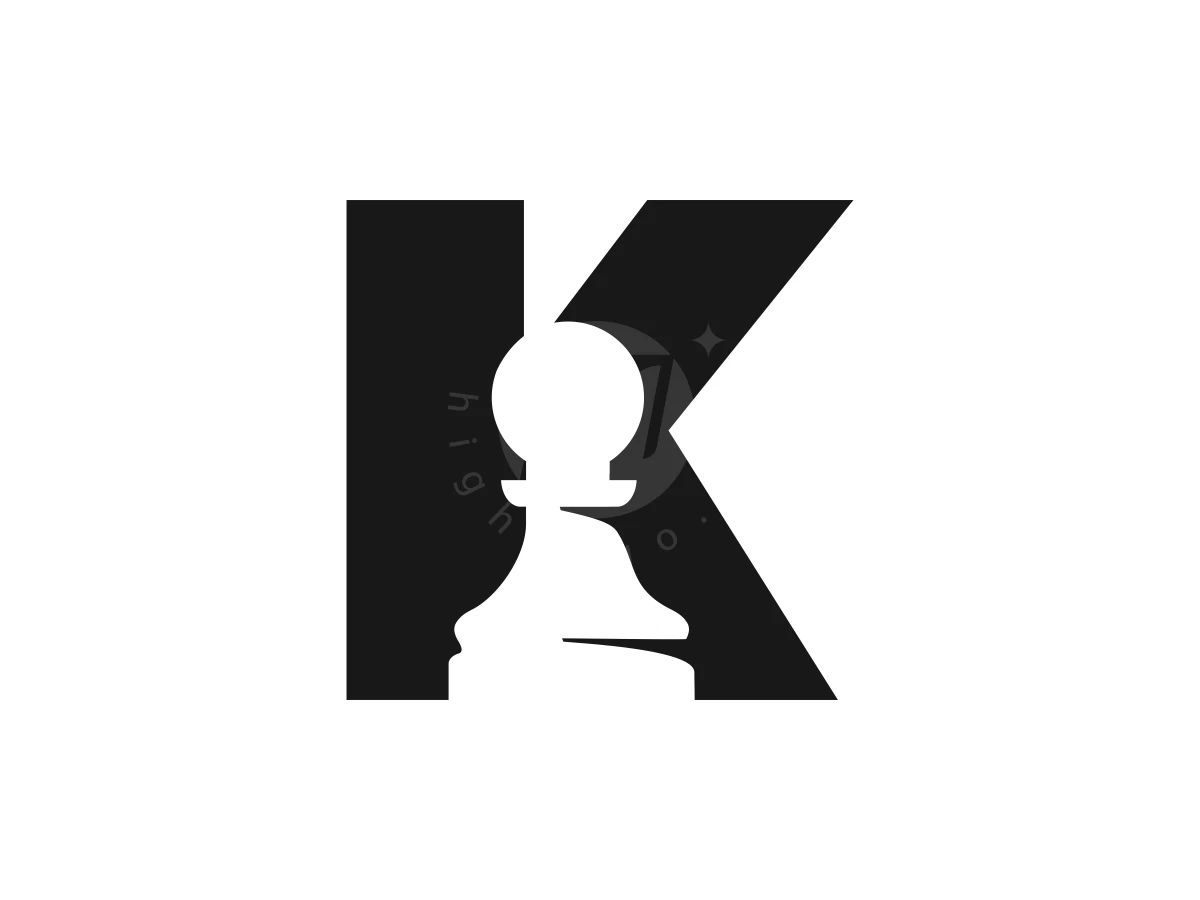 Letter K Pawn Chess Or Chess Logo - Sports Logo design by FirstDesign for sale on Highlogo