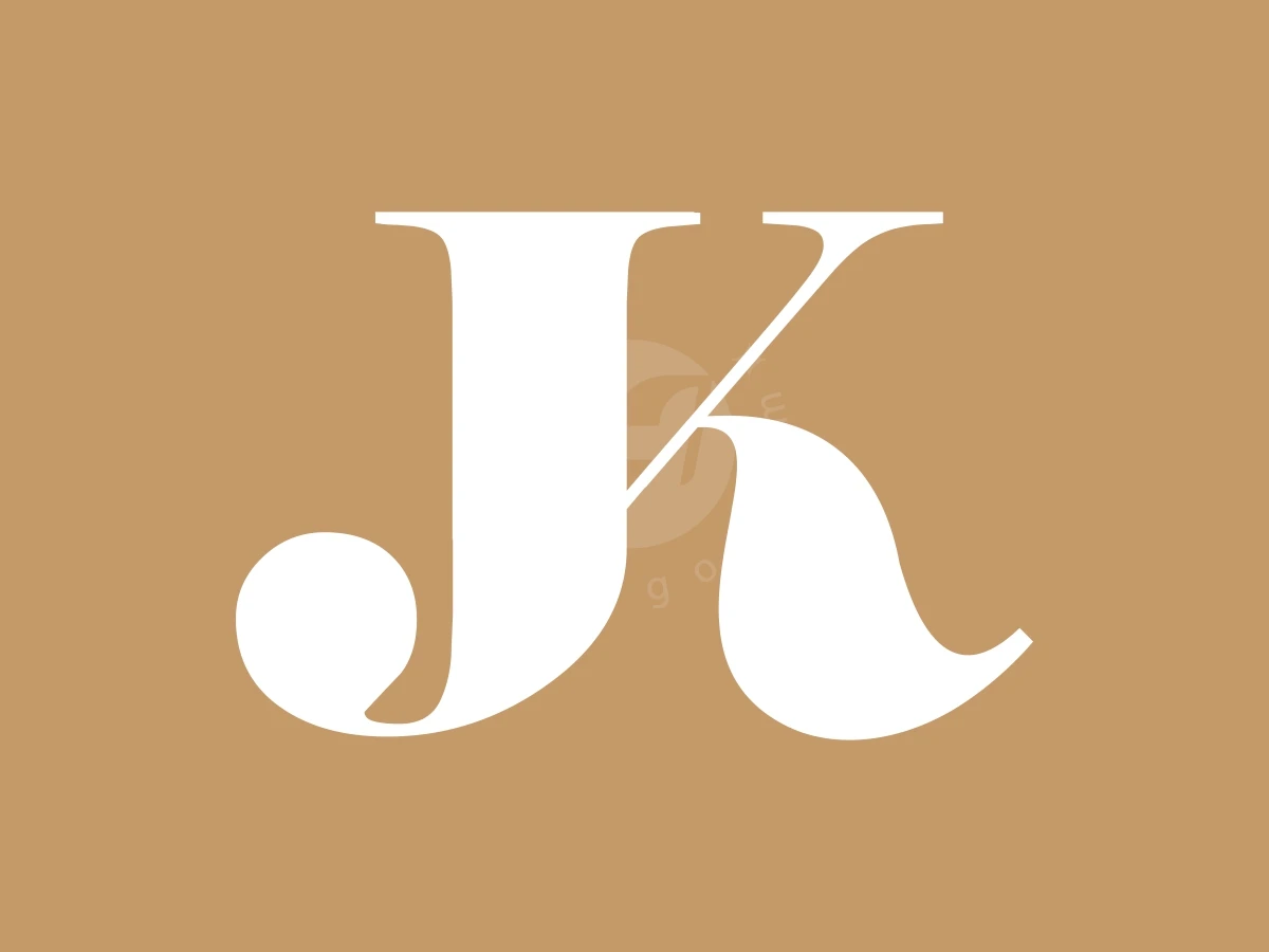 Letter J K Monogram Elegant Logo - Logo Logo design by FirstDesign for sale on Highlogo