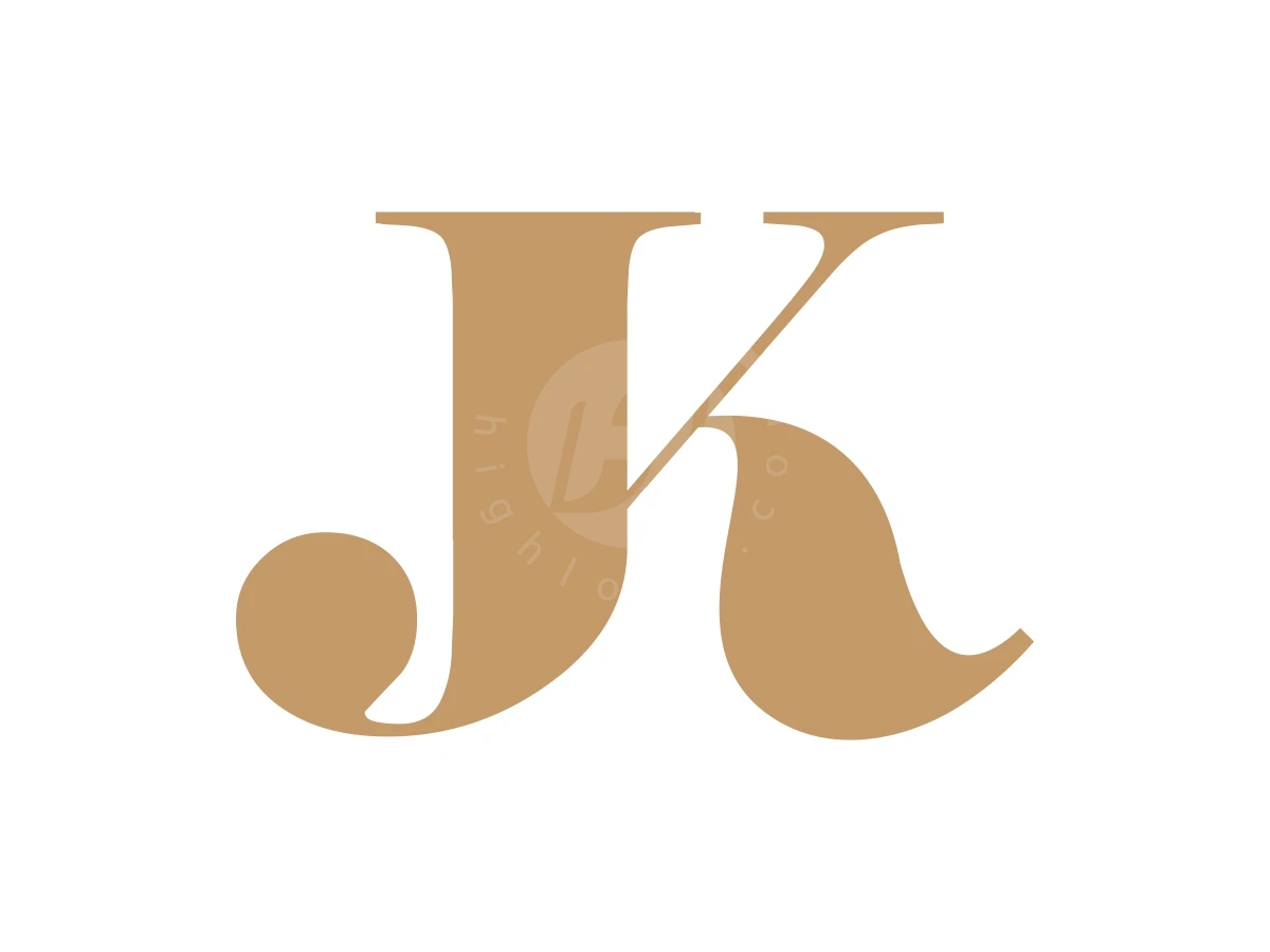 Letter J K Monogram Elegant Logo - preview 1