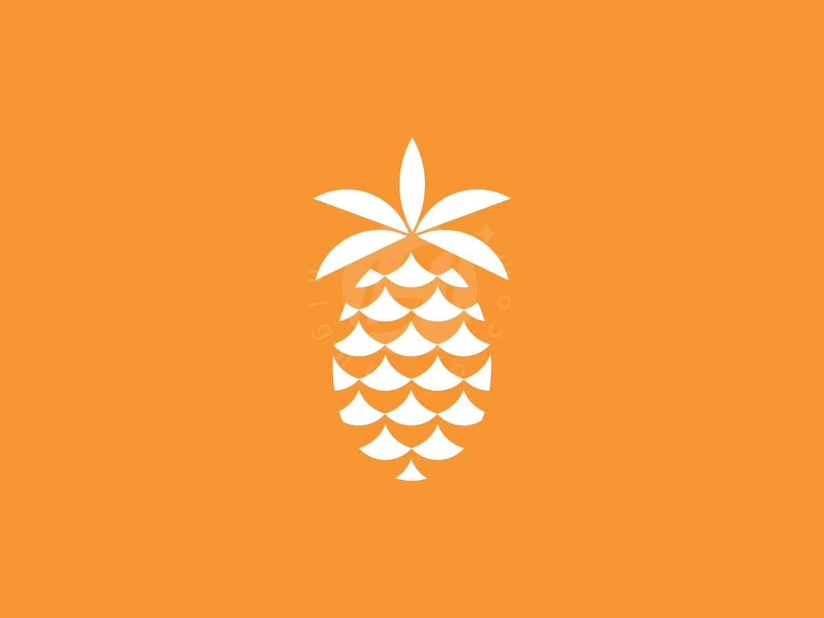 Modern And Simple Pineapple Logo - preview 1