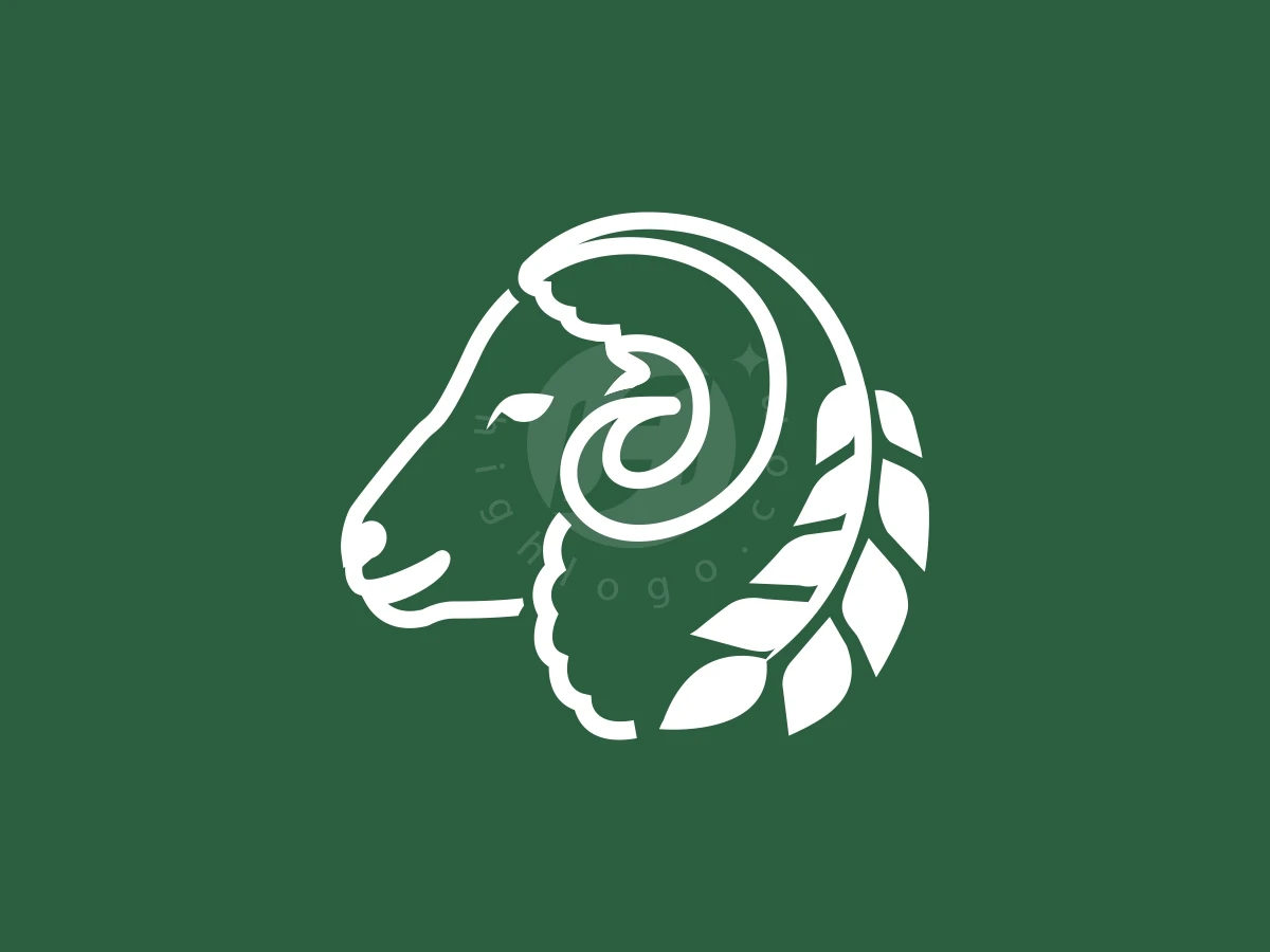 Wheat Goat Or Nature Logo - preview 1