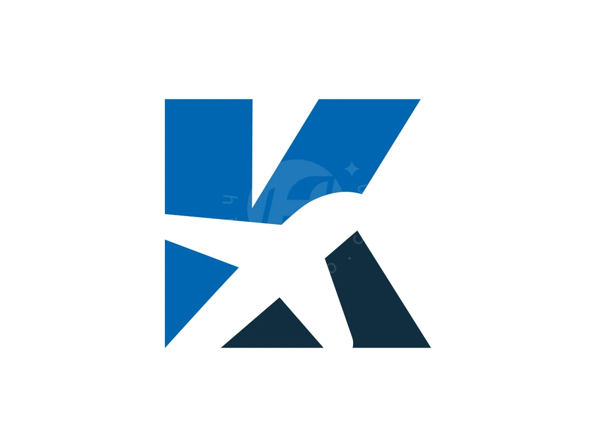 Letter K Plane Or Airplane Logo - preview 1