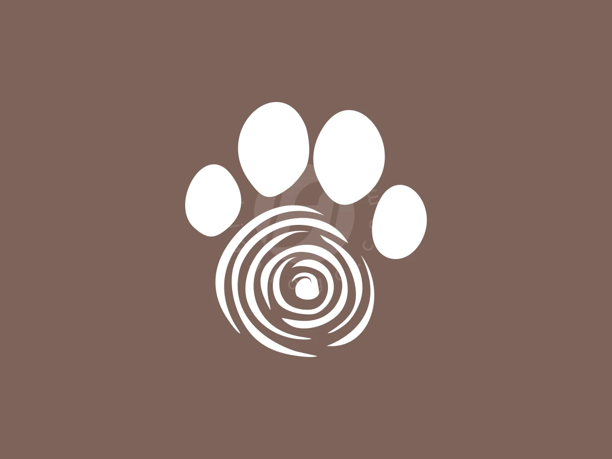 Wooden Paw Dog Or Pet Logo - Animal Logo design by FirstDesign for sale on Highlogo