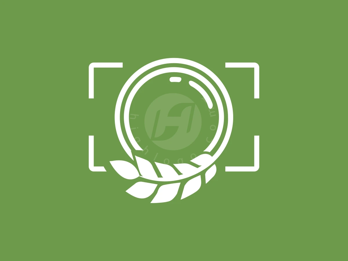 Camera Nature Or Photography Leaf Logo - Media Logo design by FirstDesign for sale on Highlogo