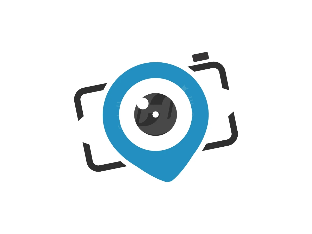 Photography Location Or Camera Map Logo - preview 1
