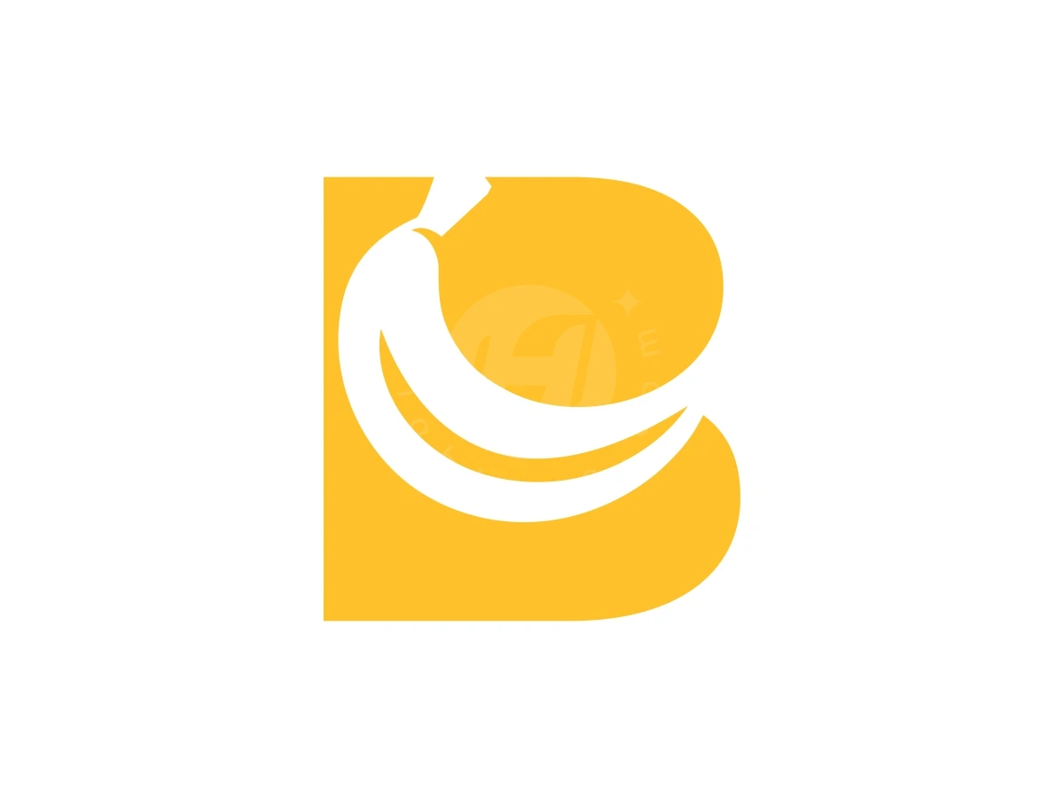 Letter B Banana Nature Logo - Food Logo design by FirstDesign for sale on Highlogo