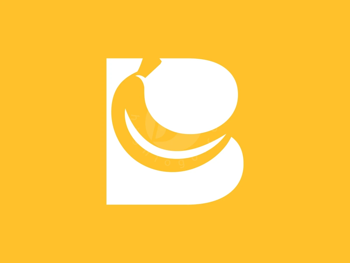 Letter B Banana Nature Logo - preview 1