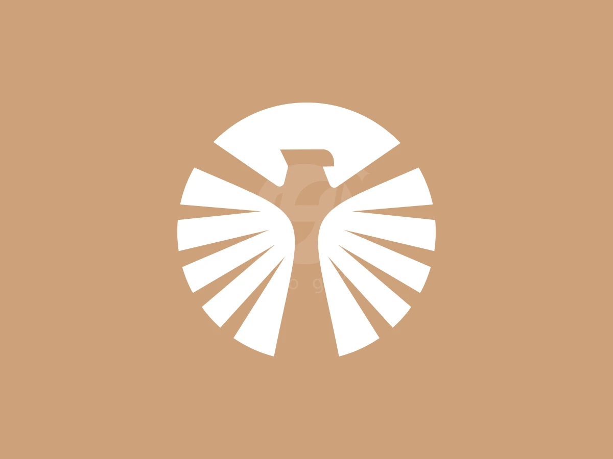 Circle Eagle Or Eagle Shine Logo - Animal Logo design by FirstDesign for sale on Highlogo